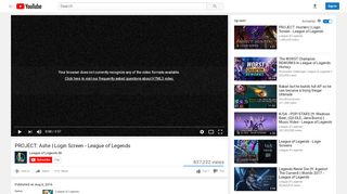 
                            4. PROJECT: Ashe | Login Screen - League of Legends - YouTube