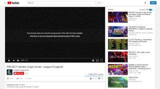 
                            5. PROJECT: Hunters | Login Screen - League of Legends - YouTube