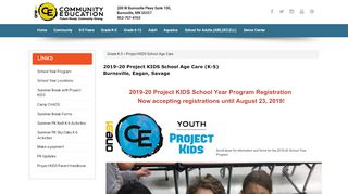 
                            9. Project KIDS School Age Care - 191 Community Ed