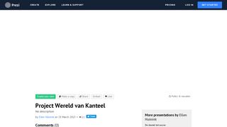 
                            2. Project Wereld van Kanteel by Ellen Huinink on Prezi