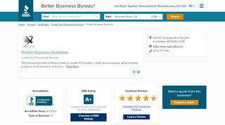 
                            7. Prolific Business Solutions | Better Business Bureau® Profile