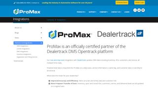 
                            9. ProMax provides a two-way integration with Dealertrack