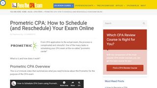 
                            8. Prometric CPA: How to Schedule (and Reschedule) Your Exam Online