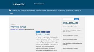 
                            7. Prominp cursos - pronatec2015.com