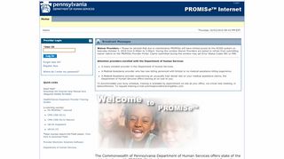 
                            6. PROMISe™ Internet Portal > Home