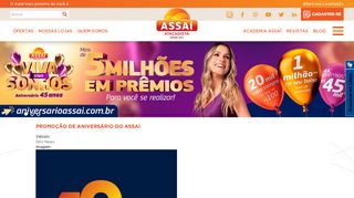 
                            4. Promoção de Aniversário do Assaí | Assaí Atacadista