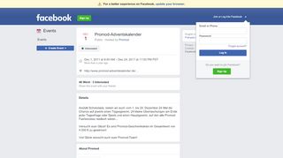 
                            4. Promod-Adventskalender - Facebook