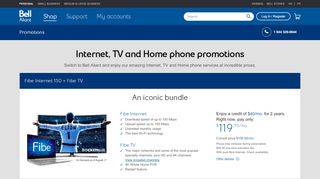 
                            10. Promotions | TV & unlimited Internet bundles | Bell Canada