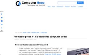 
                            9. Prompt to press F1 / F2 each time computer boots