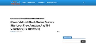 
                            3. (Proof Added) Xcel-Online Survey Site-Loot Free Amazon ...