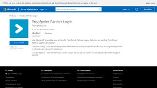 
                            6. Proofpoint Partner Login - azuremarketplace.microsoft.com