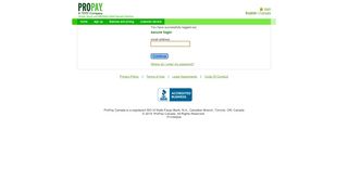 
                            2. ProPay Canada: Secure Login