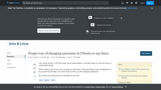 
                            7. Proper way of changing username in Ubuntu or …