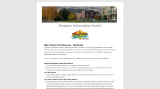 
                            1. Property Information Portal - City of Kamloops