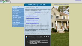 
                            2. Property Taxes - Lookup - Alameda County's Official Website