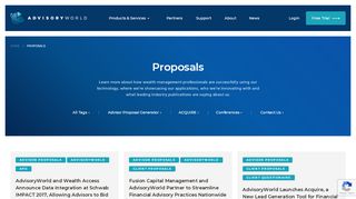 
                            6. Proposals Archives | AdvisoryWorld