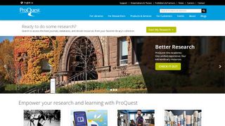 
                            10. ProQuest | Databases, EBooks and Technology for Research