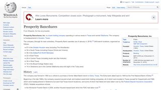 
                            7. Prosperity Bancshares - Wikipedia