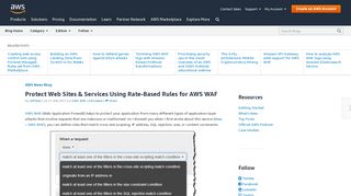 
                            5. Protect Web Sites & Services Using Rate-Based Rules for ...