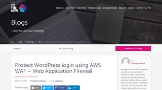 
                            6. Protect WordPress login using AWS WAF – Web Application ...