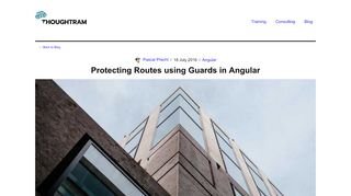 
                            5. Protecting Routes using Guards in Angular by thoughtram