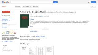 
                            7. Protides of the Biological Fluids: Proceedings of the Twenty-Third ...