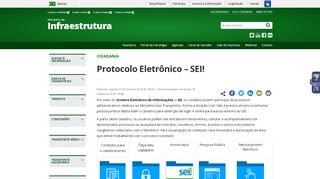 
                            4. Protocolo Eletrônico – SEI - Ministério da Infraestrutura