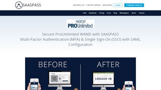 
                            2. ProUnlimited WAND Two Factor Authentication (2FA) SSO Single Sign ...