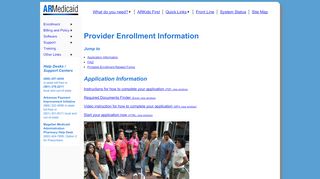 
                            4. Provider enrollment information - Arkansas Medicaid