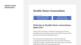 
                            7. Provider Information | Health Choice Generations
