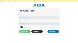 
                            8. Provider Login | AIDA - Your Guide to Senior Living