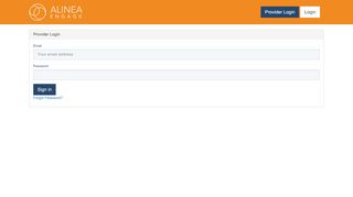 
                            4. Provider Login - Alinea Engage