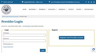
                            7. Provider Login | Allied Trades Assistance Program