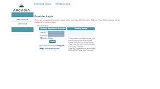 
                            6. Provider Login - Arcadia Healthcare Solutions