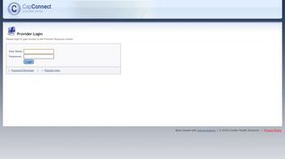
                            7. Provider Login - Cap CMS is now Conifer Health