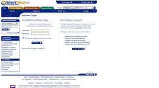 
                            7. Provider Login - Network Therapy