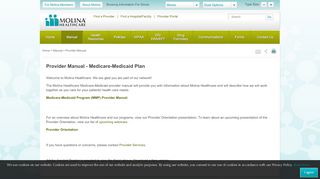 
                            6. Provider Manual - Molina Healthcare