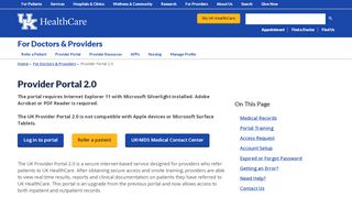 
                            8. Provider Portal 2.0 - UK HealthCare - University of Kentucky