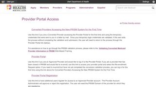 
                            10. Provider Portal Access | Utah Medicaid