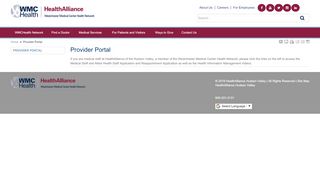 
                            4. Provider Portal - HealthAlliance of the Hudson Valley