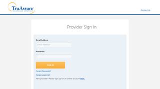 
                            8. Provider Portal Login | TruAssure Insurance Company