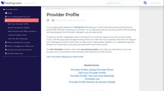 
                            6. Provider Profile | Help Center - Healthgrades