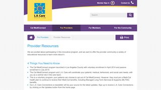 
                            8. Provider Resources | Cal MediConnect