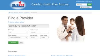 
                            9. Provider Search | Care1st Health Plan Arizona