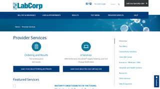 
                            5. Provider Services | LabCorp