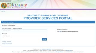 
                            9. PROVIDER SERVICES PORTAL - FL Early Learning