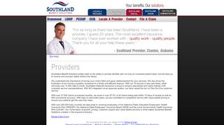 
                            2. Provider - Southland Benefit Solutions