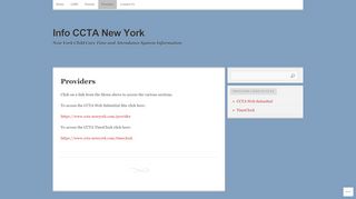 
                            7. Providers | Info CCTA New York