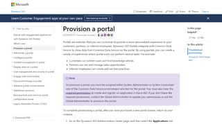 
                            4. Provision a portal for Dynamics 365 for Customer Engagement ...