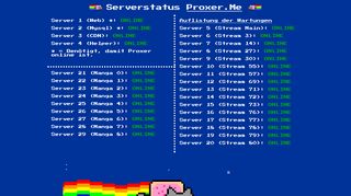 
                            1. Proxer.Me - Serverstatus